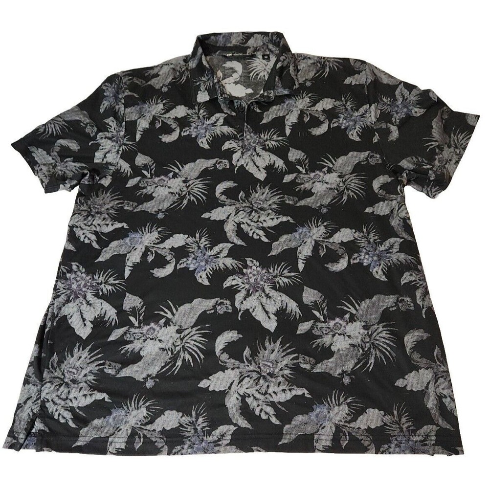 NEW Travis Mathew 12 O'Clock Somewhere Tropical Golf Polo Shirt Mens Size XXL